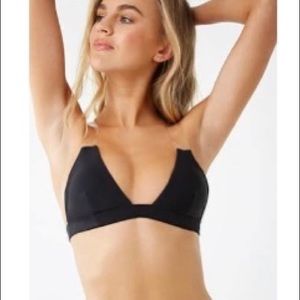 Triangle Transparent-Strap Bikini Top